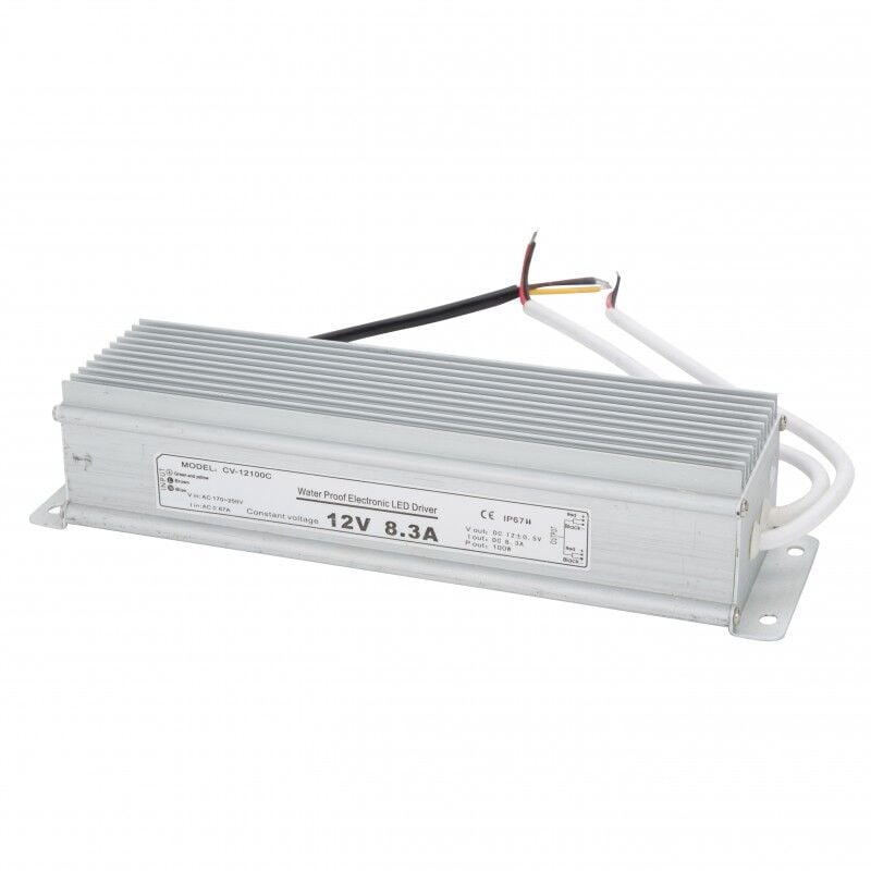 

Transformador LED 100W 230VAC/12VDC IP67 (KDTR12V100WIP67)