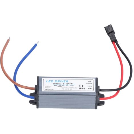 Transformador LED de 300 mA, IP65, tamaño pequeño, para tiras y cámaras de CCTV.