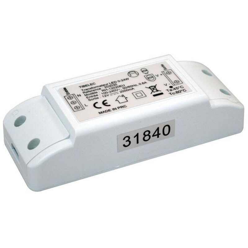 Tibelec - Transformateur électronique pour luminaire led 0 à 24W