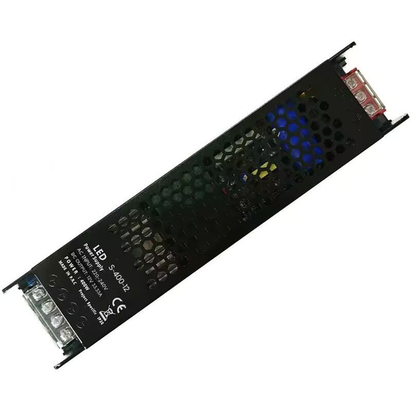 Transformateur 220V 12V 400W IP20 dc 33A Silamp