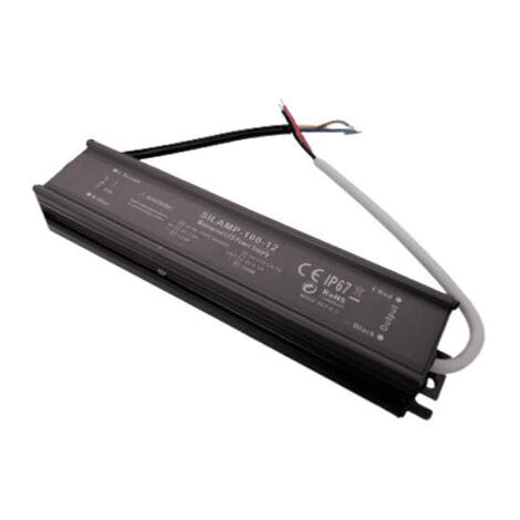 Transformateur 220V 12V IP67 100W DC 8.3A - SILUMEN