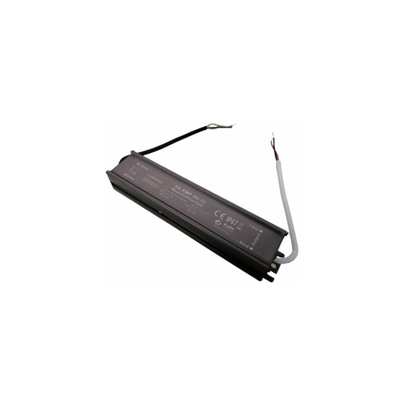 Transformateur 220V 12V IP67 80W dc 6.7A Silumen
