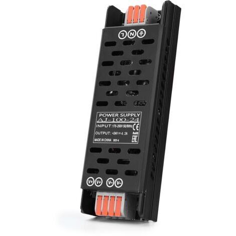 Transformateur 220V 24V LED Power Driver 100W Transformateur fin Adaptateur 4.2A, Convertisseur 220V AC vers 24V DC, Alimentation basse tension Transformateur LED à tension constante