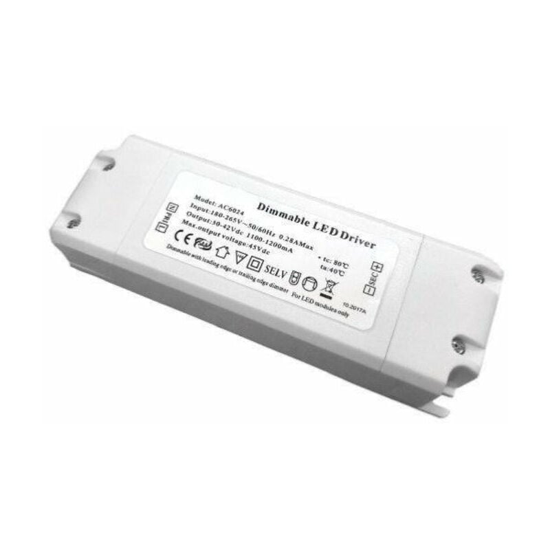 Transformateur 220V 48V dc 45W 1000mA Dimmable - silamp