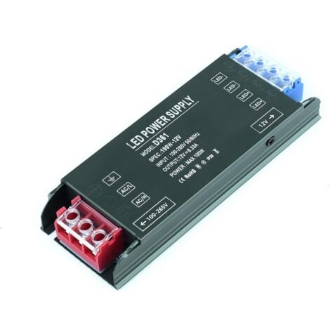Transformateur 220V à 12V 100W Alimentation LED Ultra Mince pour Ruban Lumineux