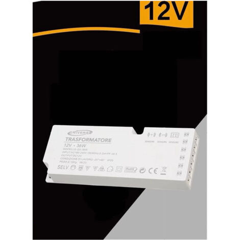 Transformateur 230v Vers 12v Alimentation 36 W Led Strip Light Sensors Qs-36w
