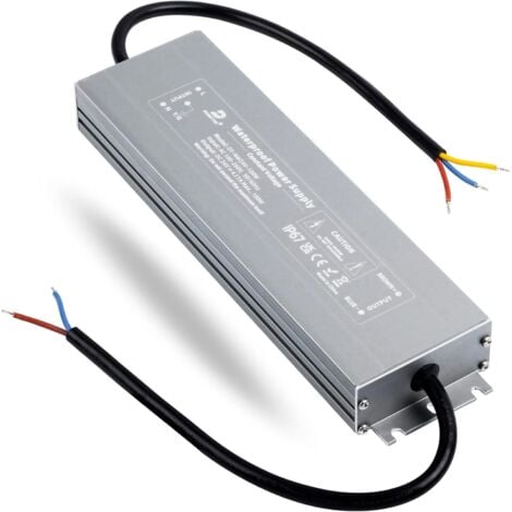 SHMSHNG Transformateur 24V LED 100W Driver, Alimentation 4,2A étanche IP67, Transfo 220V/230V AC à DC, Pilote LED Basse Tension à Tension Constante pour CCTV Ampoule à Bande Lumineuse LED MR16 G4 - RWTransfor