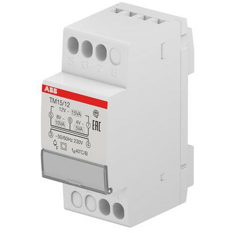 Transformateur à cloche ABB, Vin 230V, Vout 4  12V c.a., 10W ( Prix pour 1 )
