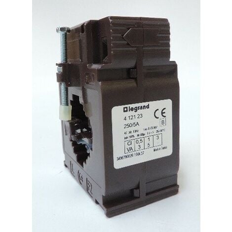 Transformateur courant fermé barre/câble Ø32mm rapport trans. 250/5 -3VA LEGRAND 412123