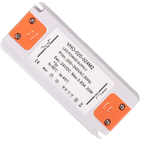 Transformateur d'alimentation LED - 20W, 12V DC, 1.67A - Tension constante pour les bandes LED et G4, MR11, MR16 Ampoules LED