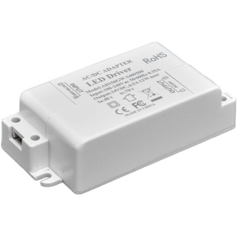 Transformateur d'alimentation LED à courant constant, driver LED 12 W sûr à basse tension pour éclairage LED