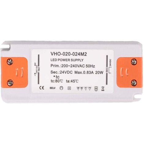 Transformateur d'alimentation UlisemLED - 20 W, 12 V CC, 1,67 A - Tension constante pour bandes LED et ampoules LED G4, MR11 et MR16