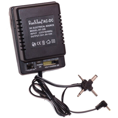 Transformateur D'alimentation Universel 500ma De 1,5v A 12v Ac Dc