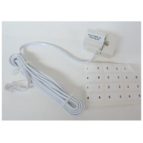 Transformateur de courant 50A avec câble 2m RJ 4P4C pour mesure du courant avec concentrateur TI Wiser Schneider EER33000
