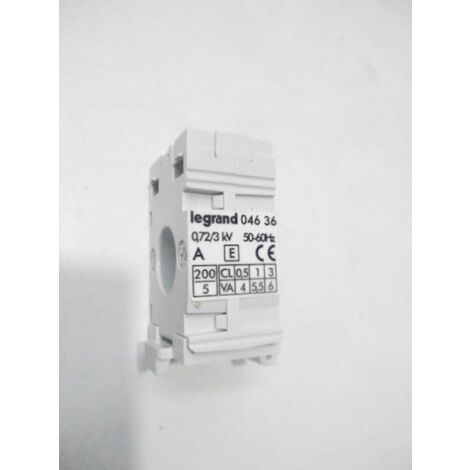 Transformateur de courant TI 6VA monophasé 230V rapport transformation 200/5 LEXIC LEGRAND 004636