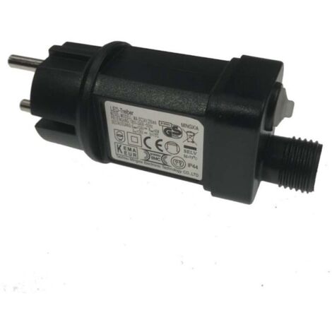 Transformateur de couronne de LED 31V 6W IP44 multifonction, chaîne de lumière colorée, transformateur basse tension enfichable solaire