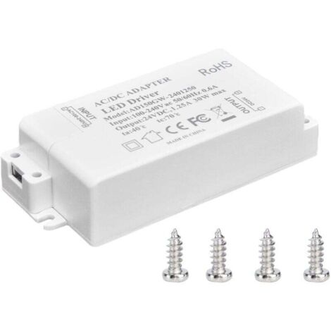 Transformateur de lumière LED 30W DC 24V 1.25A, alimentation à tension constante AC 100‑240V, accessoires d\'éclairage pour bande LED