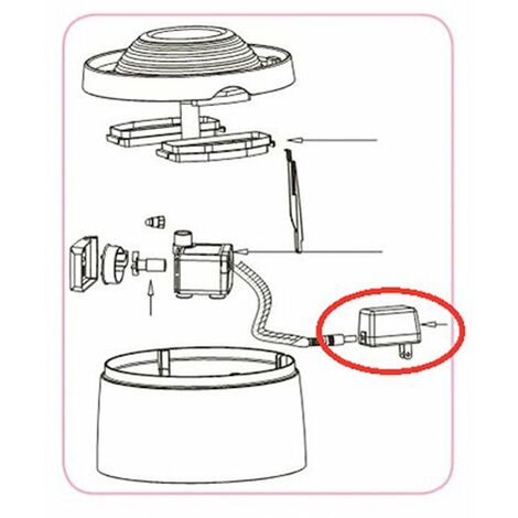 Transformateur de rechange pour la fontaine Happy Drink