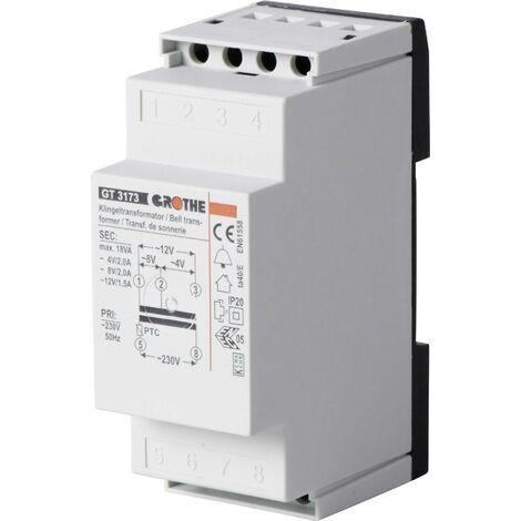 Transformateur de sonnette Heidemann 70044 4 V/AC, 8 V/AC, 12 V/AC 2 A X53974