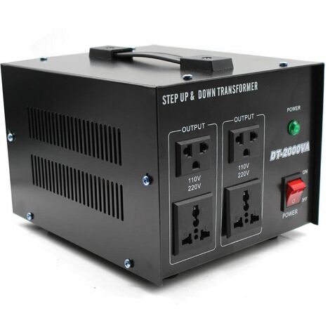 Transformateur de tension 2000 W convertisseur élévateur/abaisseur 220 V vers 110 V