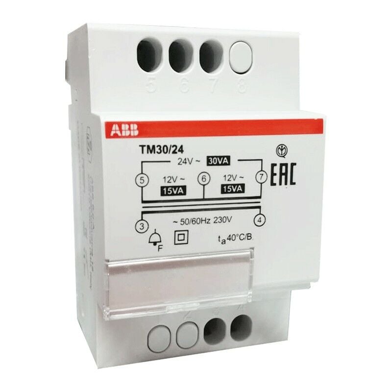 ABB - transformateur de tension pour sonnettes 12-24V 30VA TM3024