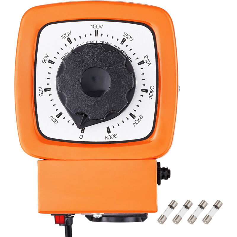 Mophorn - Transformateur de tension variable automatique 500 va, 1,7 a, entrée 230 v, régulateur de tension ca de sortie 0-300 v avec 4 fusibles