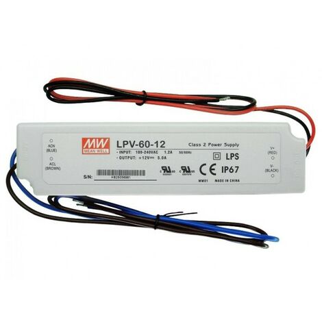 Miratic MINI Transformateur 220v 12V DC Alimentation 12v Pour LED 6W  Installation Encastrable dans un Boitier Electrique ou sur un Mur  Etanchéité IP67 : : Bricolage