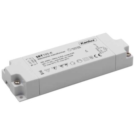 Transformateur Électronique - 35-105W - Blanc - Compact - Sécurité IP20