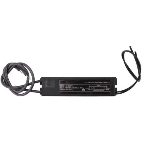 Transformateur Électronique Alimentation 3KV 30mA 5-25W pour Tous Modèles Enseigne Néon
