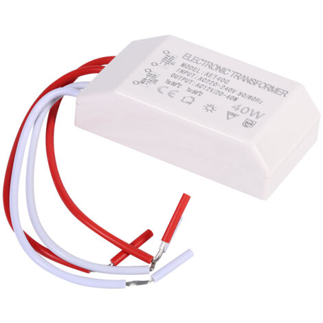 Transformateur Électronique pour Ampoules Halogènes 220V-12V 40W - KZQ