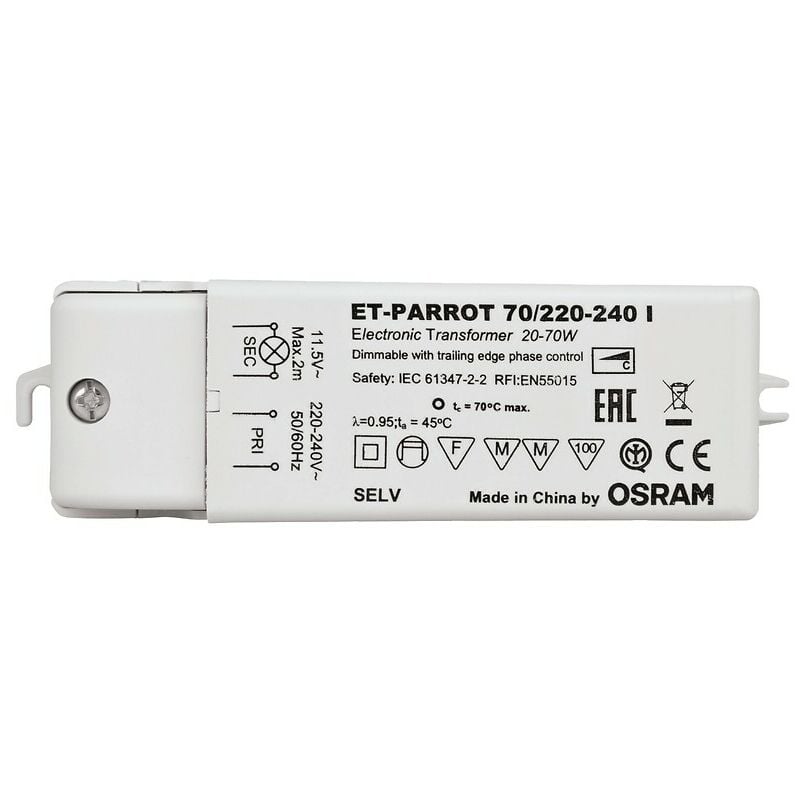 transformateur electronique et-parrot 70/220-240 v