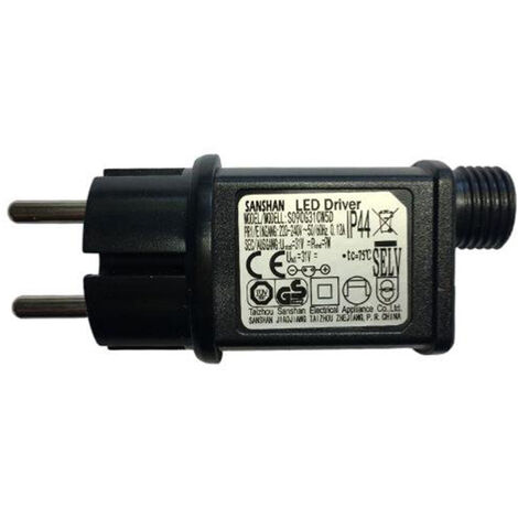 Transformateur Guirlande LED 31V 9W IP44 Multifonctions - Noir - SILUMEN