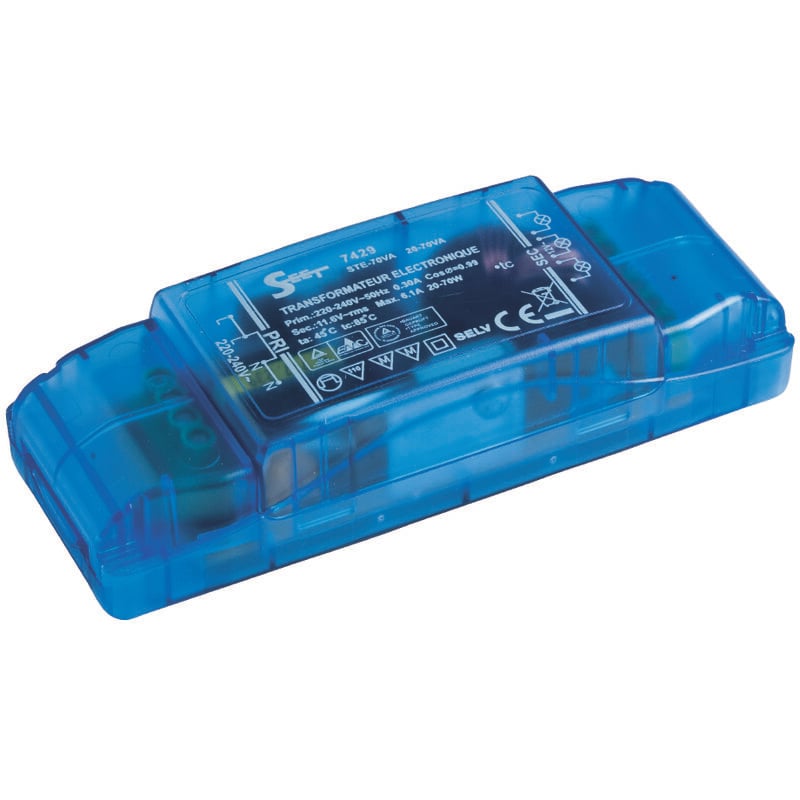 Transformateur électronique - 12 volts / 70va Europole 7429