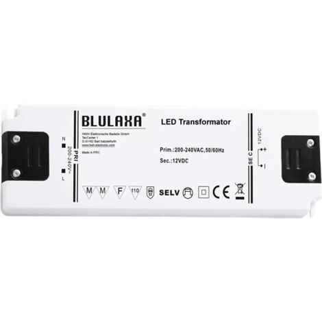 TRANSFORMATEUR LED 0,5-30 W POUR 12 V DC LED LAMPES, ULTRAFLACHE FORME BENEITO FAURE HL35974