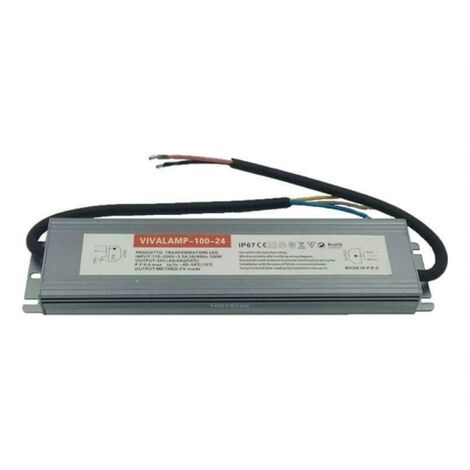 Transformateur led 100w alimentation led 24v dc pour bande et ampoules driver