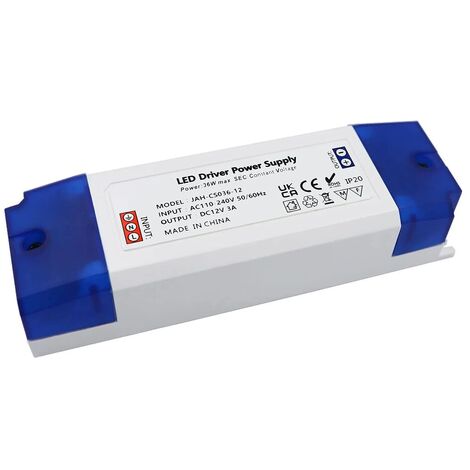 Transformateur LED 12 V,Transformateur LED 230 V à 12 V,pilote de transformateur LED 0-36 W,alimentation à tension constante pour éclairage sous armoire,affichage LED à bande,Ampoules LED MR16 MR11 G4