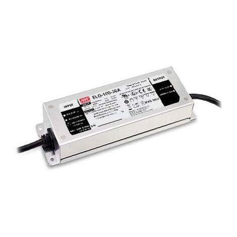 Transformateur LED 24VDC 100W IP67 DALI MeanWell ELG-100-24DA
