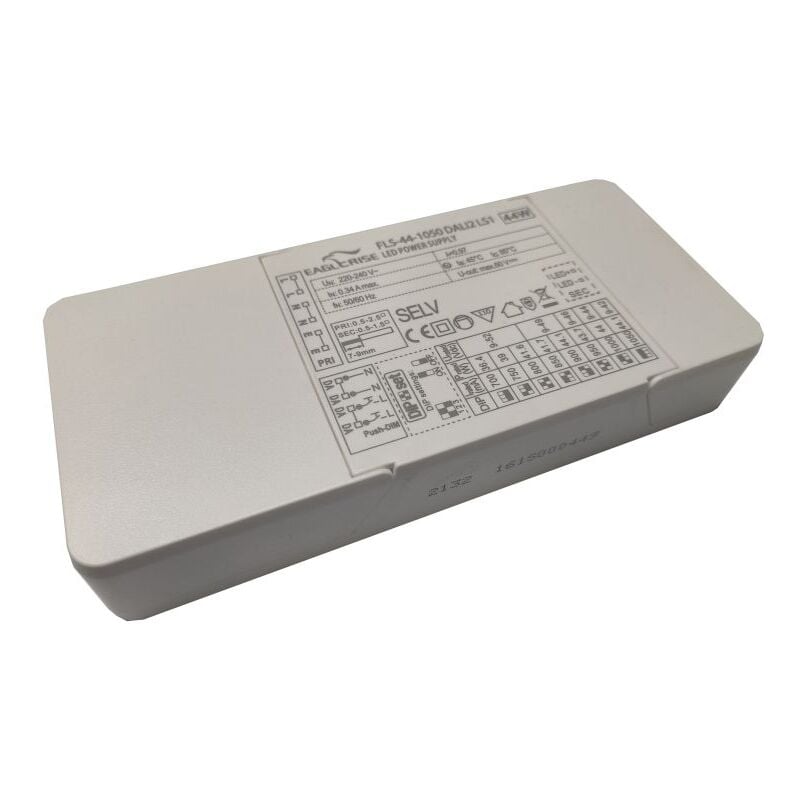 Transformateur led 700-1400mA 60W DALI2 bp Flicker free Eaglerise FLS-60-1400 DALI2 LS1