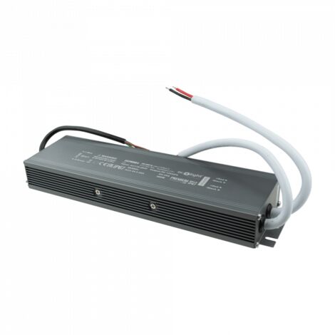 Transformateur LED PREMIUM étanche IP67 300W 12V noir Eco Light