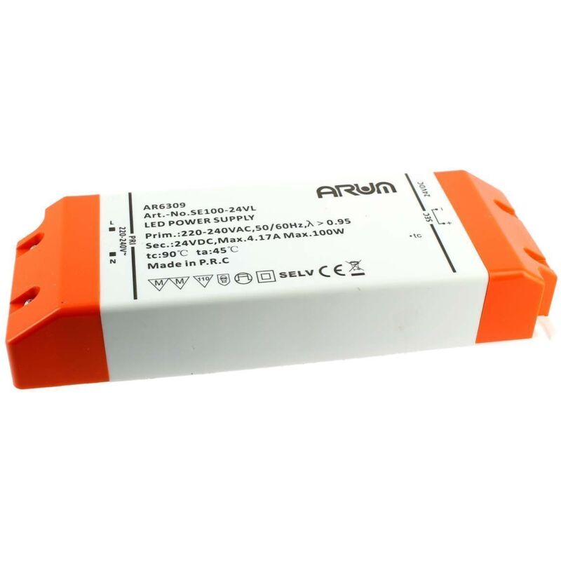 Transformateur led 100 Watt selv 24V dc