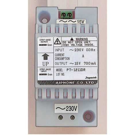 Alimentation 230 Vac / 15 Vac - 0,7 A - AIPHONE PT1211DR - 110545