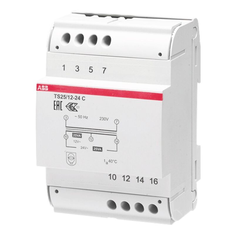 ABB - tsc 25V 12-24Vac transformateur modulaire M429285