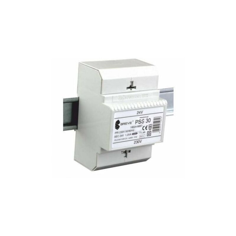 Transformateur Rail Din 24vac Sortie 24vac 50va Entrée 230vac Pss50/230/24v