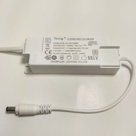Transformateur No Flicker 25-40V 36W IP44 DC 0.8A - SILUMEN