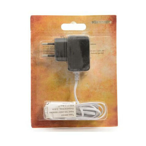 Transformateur pour luminaire 4,5 V 3,6 W – Câble 1,8 m – Indice de protection IP20 – Pour applications domestiques – Myvillage