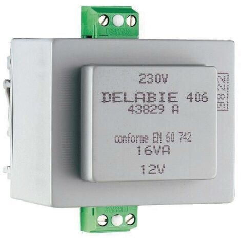 Transformateur Tempomatic 230/12V classe II nu sans boitier Réf : 406000