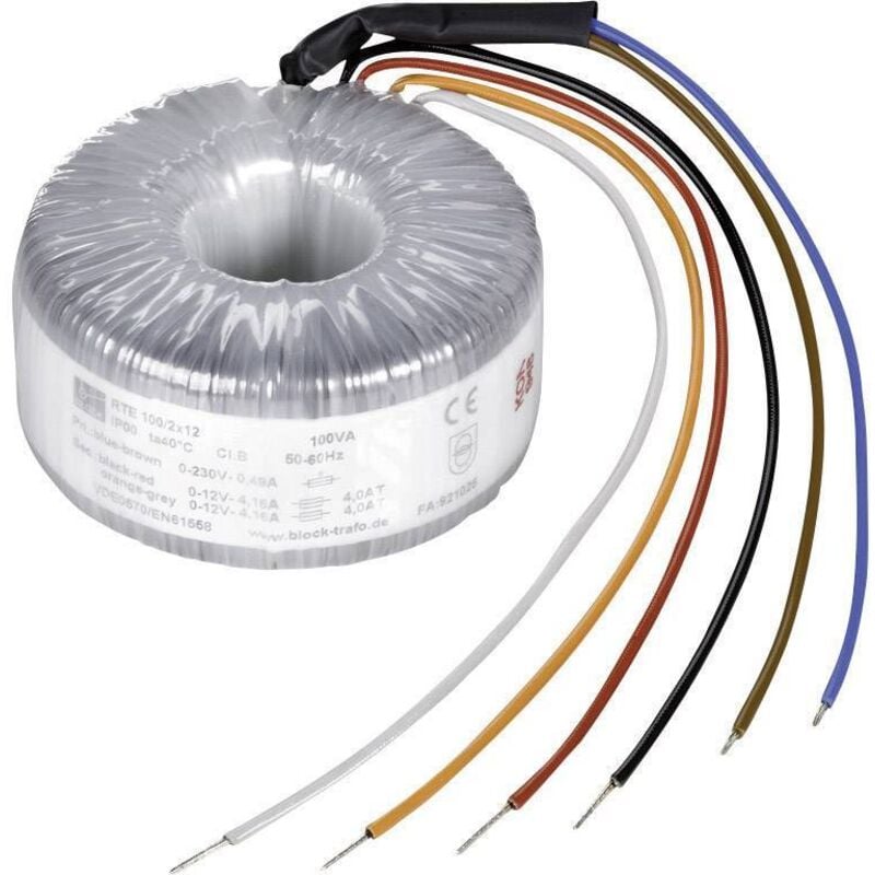 Block RTE 200/2x24 Transformateur torique 200 VA 4.17 A