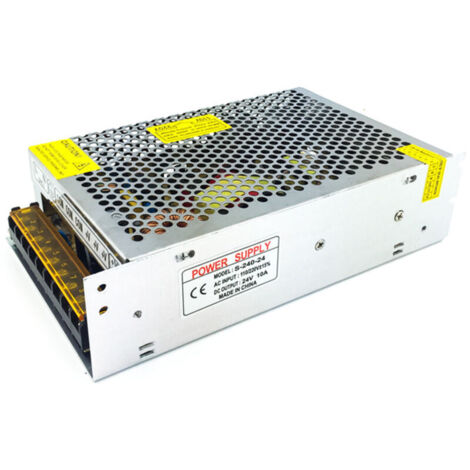 Transformateur variateur 120W AC 110V/220V DC 12V 10A Protection courts-circuits Pour bandes LED et équipements industriels