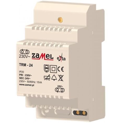 Transformator 230/24V AC 15VA TYP: TRM-24