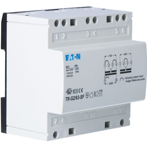 Transformator 230V, Ausgang 12-24 V, 5, 2-2, 6 A TR-G2/63-SF